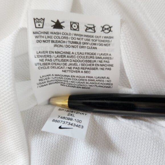 EC!! Nike Golf Mercedes White Polo Shirt - Picture 7 of 9